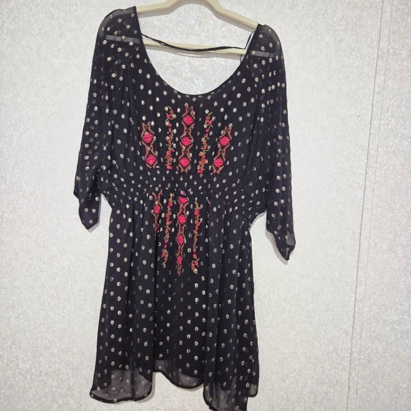 Shyanne Black Asymmetrical Embellished Mini Dress...SIZE:XL - Picture 4 of 16